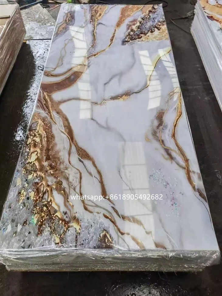 Badrum PVC marmorplåt SPC väggpanel