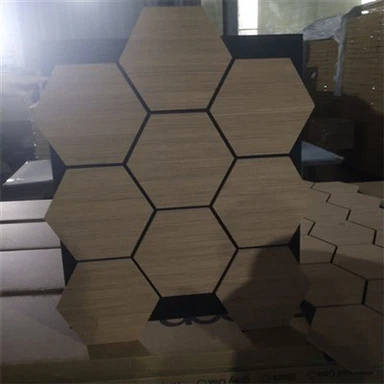 Främmande hexagon akustiska väggpaneler