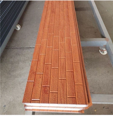 Exteriör PU-sandwichpaneler Brandsäker skiva Aluminiumpanel