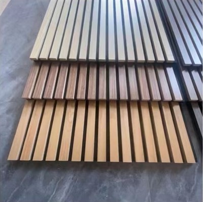 Ljudisolerade väggpaneler MDF Akupanel Wood Slamated Wall Acoustic Felt Panels för inredningsvägg och tak